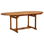 Juego comedor de jardín 5 pzas madera maciza acacia y textileno