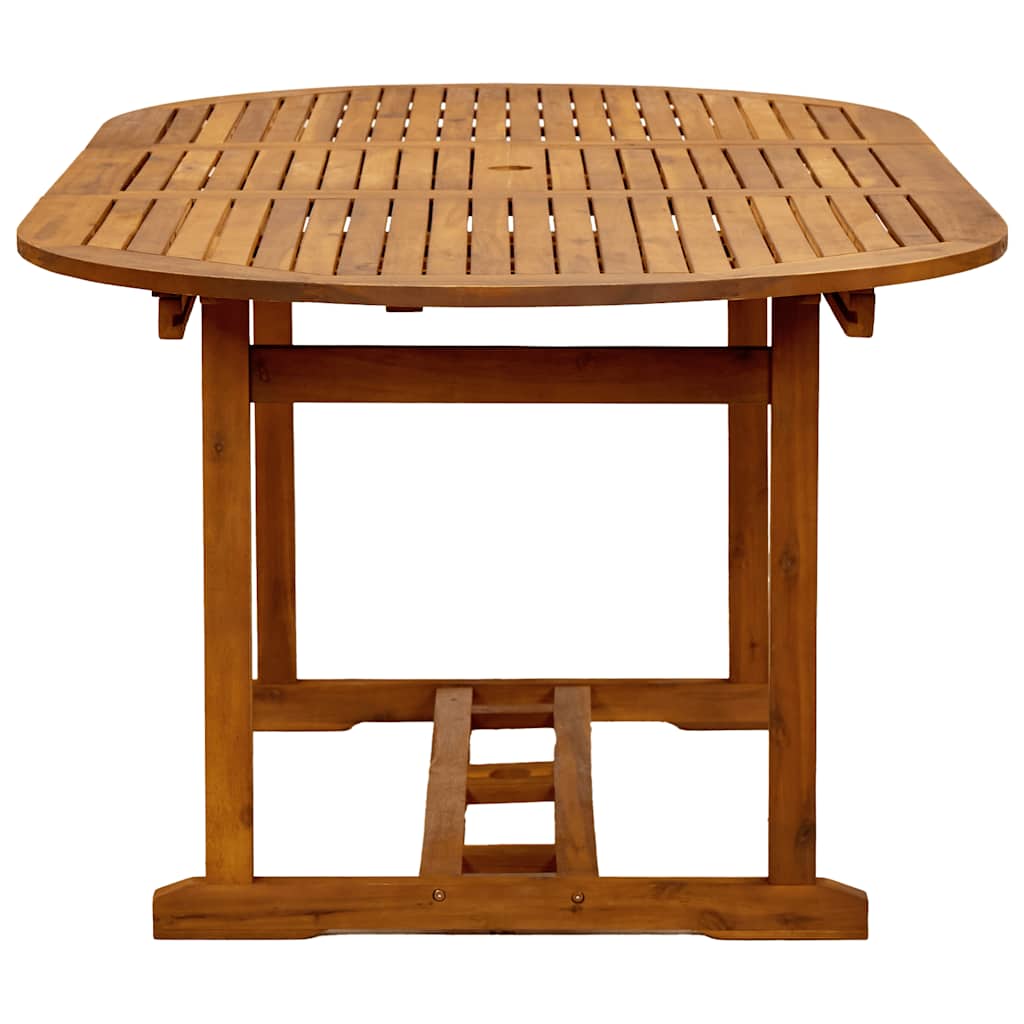Juego comedor de jardín 5 pzas madera maciza acacia y textileno