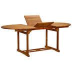 Juego comedor de jardín 5 pzas madera maciza acacia y textileno