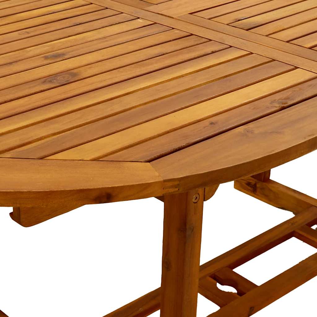 Juego comedor de jardín 5 pzas madera maciza acacia y textileno