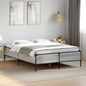 White bed frame without mattress 180x200 cm engineered wood