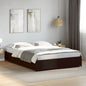 Solid pine white bed frame headboard 180x200 cm
