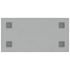 Pizarra magnética de pared vidrio templado blanco 60x30 cm