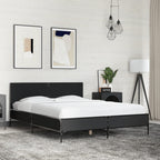 Cama sin colchón blanca 180x200 cm madera de ingeniería