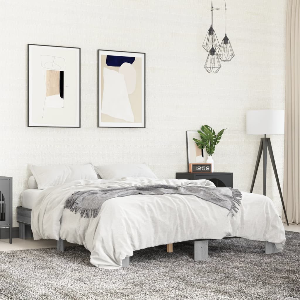 Estructura cama cabecero madera maciza pino blanco 180x200 cm
