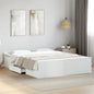 Cama com gaveta madeira de engenharia branca 75x190 cm