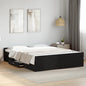 White engineered wood bed with drawer 75x190 cm