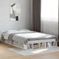Cama sem colchão madeira maciça pinho castanho cera 80x200 cm
