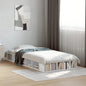 Cama sem colchão madeira maciça pinho castanho cera 80x200 cm