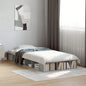 Cama sem colchão madeira maciça pinho castanho cera 80x200 cm