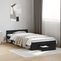 Cama com gaveta madeira de engenharia branca 75x190 cm