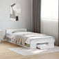 Cama com gaveta madeira de engenharia branca 75x190 cm