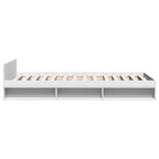 Cama con cajón madera de ingeniería blanca 75x190 cm