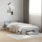 Cama com gaveta madeira de engenharia branca 75x190 cm