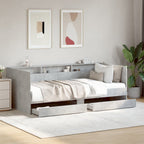Sofá cama con cajones madera maciza de pino 80x200 cm