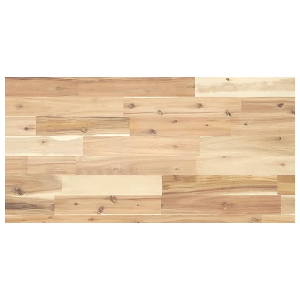 Encimera tocador baño madera acacia acabado aceite 100x40x2 cm