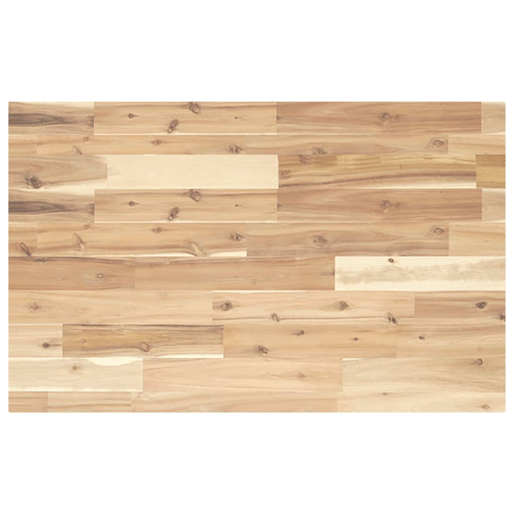Encimera tocador baño madera acacia acabado aceite 100x40x2 cm