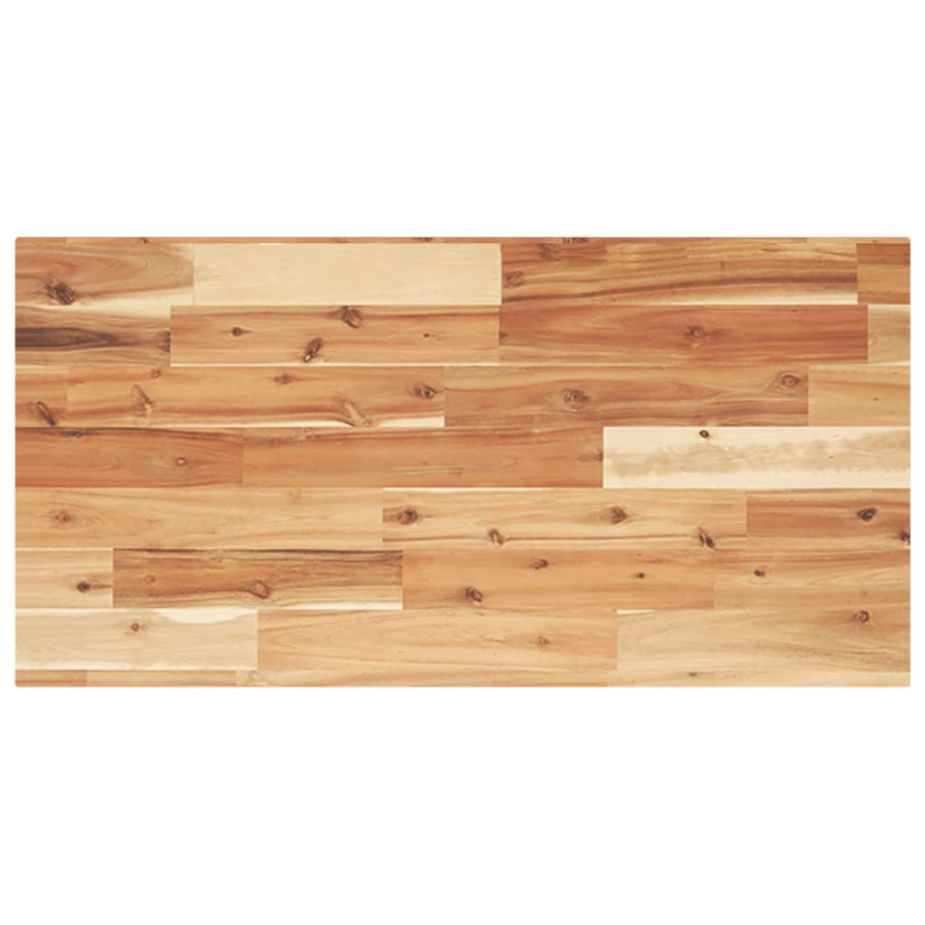 Encimera tocador baño madera acacia acabado aceite 100x40x2 cm