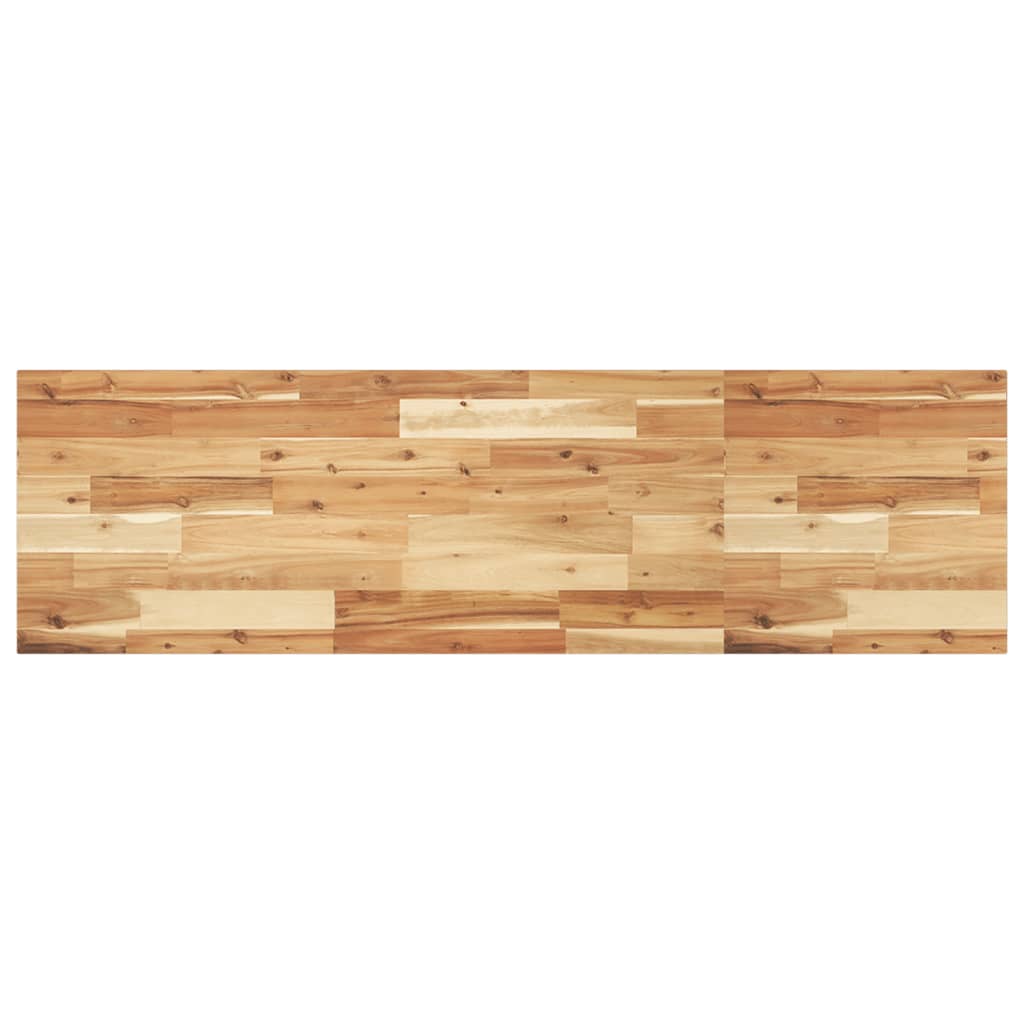 Encimera tocador baño madera acacia acabado aceite 100x40x2 cm