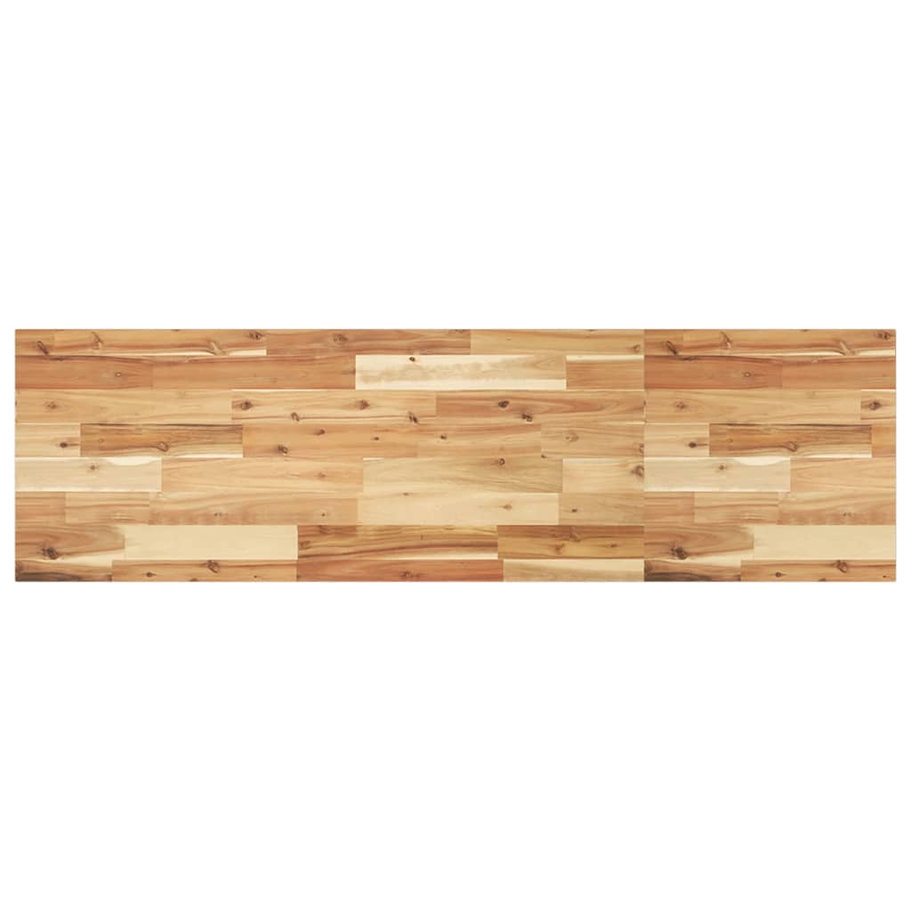 Encimera tocador baño madera acacia acabado aceite 100x40x2 cm