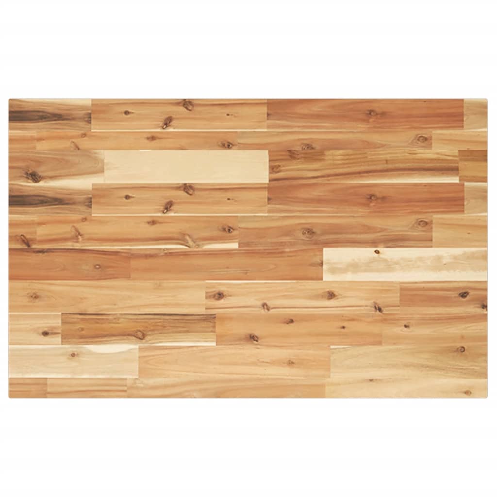 Encimera tocador baño madera acacia acabado aceite 100x40x2 cm