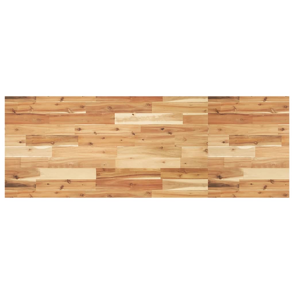 Encimera tocador baño madera acacia acabado aceite 100x40x2 cm