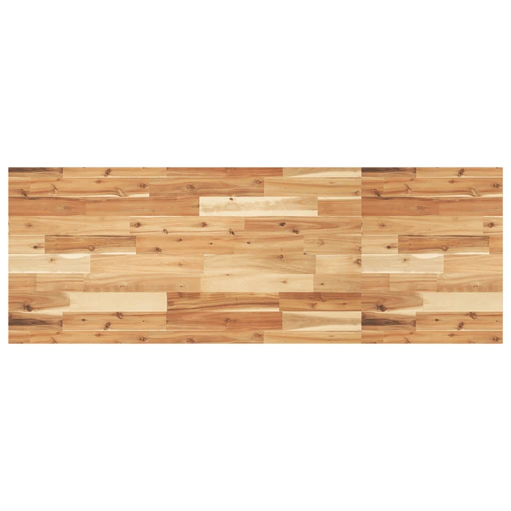 Encimera tocador baño madera acacia acabado aceite 100x40x2 cm