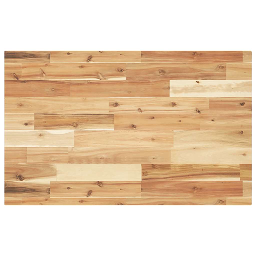 Encimera tocador baño madera acacia acabado aceite 100x40x2 cm