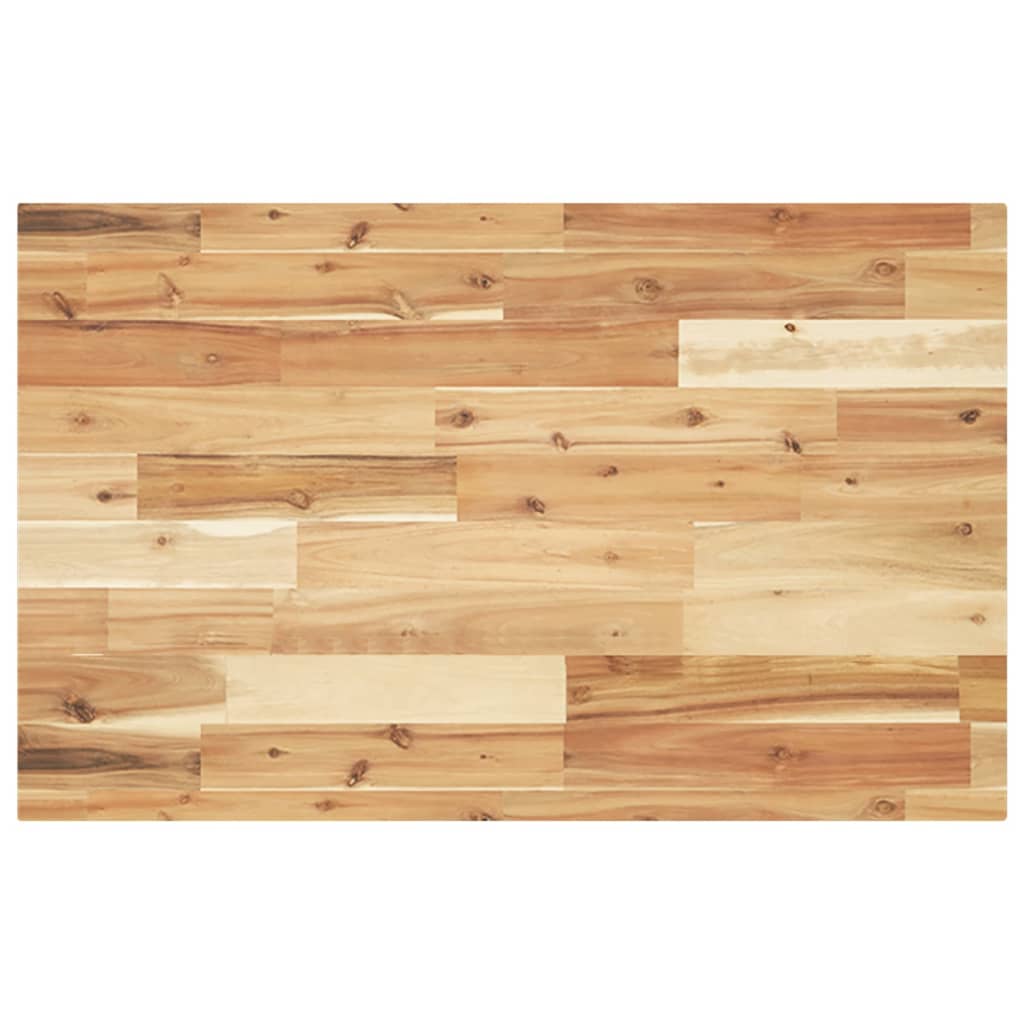 Encimera tocador baño madera acacia acabado aceite 100x40x2 cm
