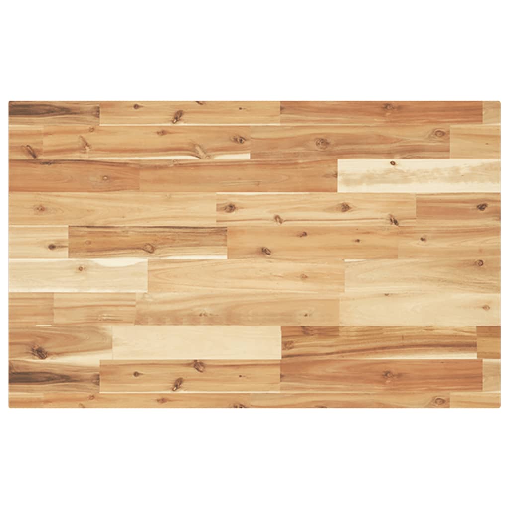 Encimera tocador baño madera acacia acabado aceite 100x40x2 cm