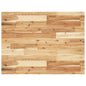 Encimera tocador baño madera acacia acabado aceite 100x40x2 cm