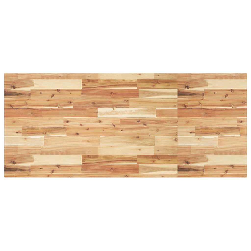 Encimera tocador baño madera acacia acabado aceite 100x40x2 cm