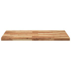 Encimera tocador baño madera acacia acabado aceite 80x70x4 cm
