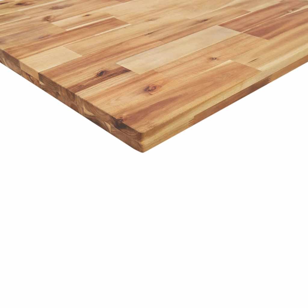 Encimera tocador baño madera acacia acabado aceite 80x70x4 cm