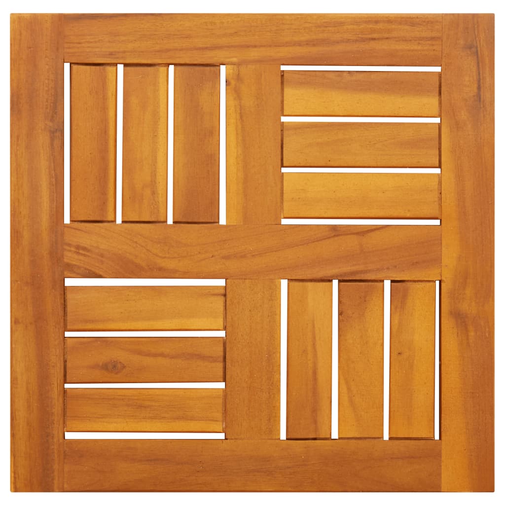 Tablero de mesa cuadrado madera maciza de acacia 40x40x2 cm