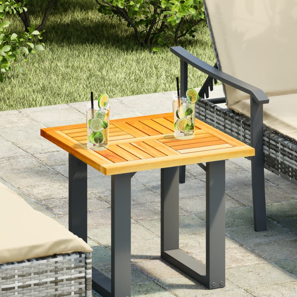 Tablero de mesa cuadrado madera maciza de acacia 40x40x2 cm