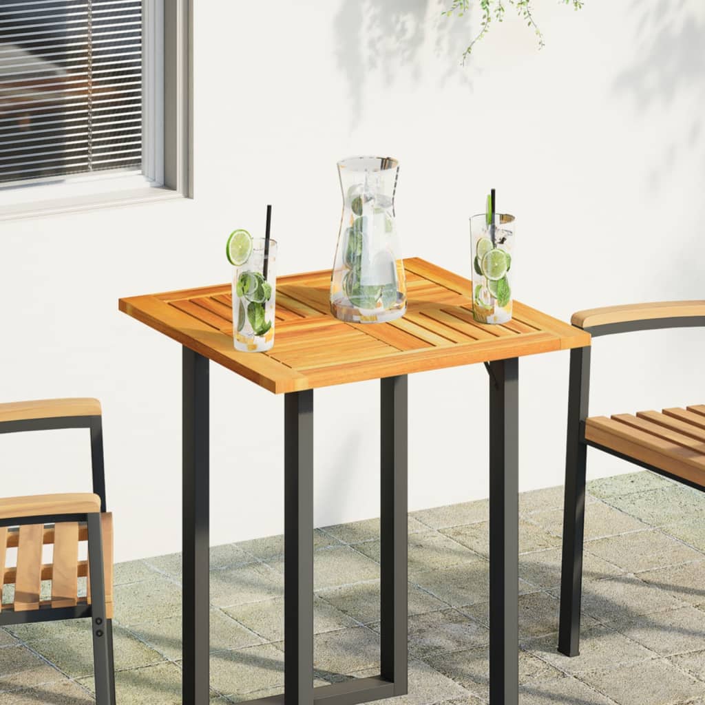 Tablero de mesa cuadrado madera maciza de acacia 40x40x2 cm