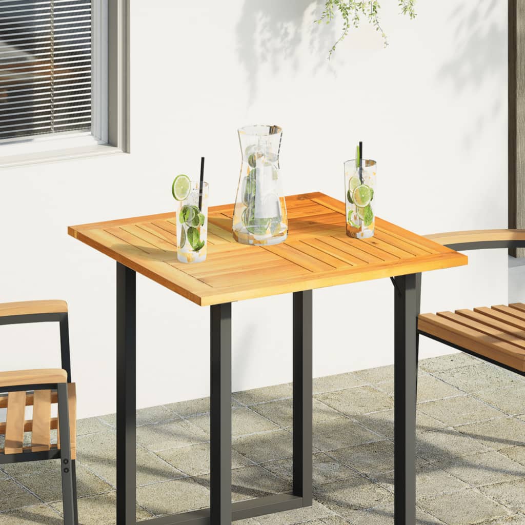 Tablero de mesa cuadrado madera maciza de acacia 40x40x2 cm