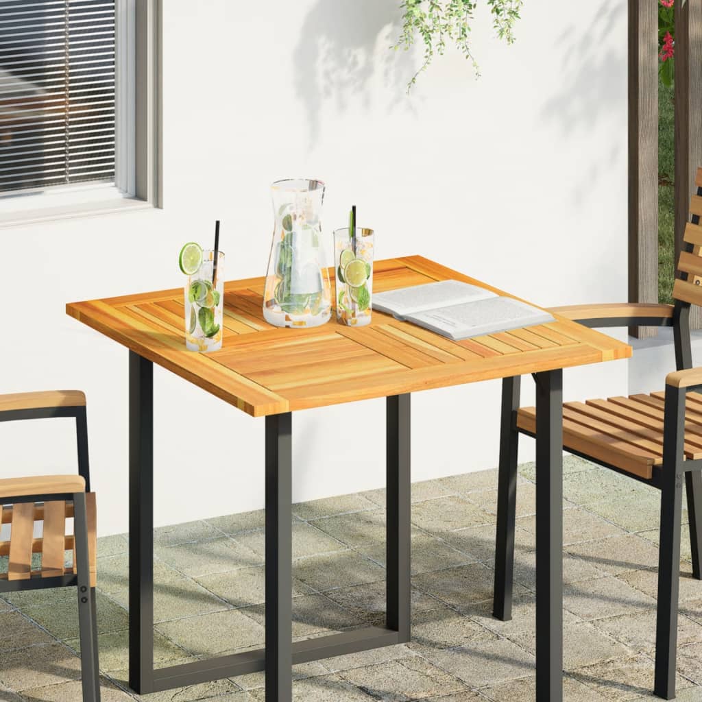 Tablero de mesa cuadrado madera maciza de acacia 40x40x2 cm