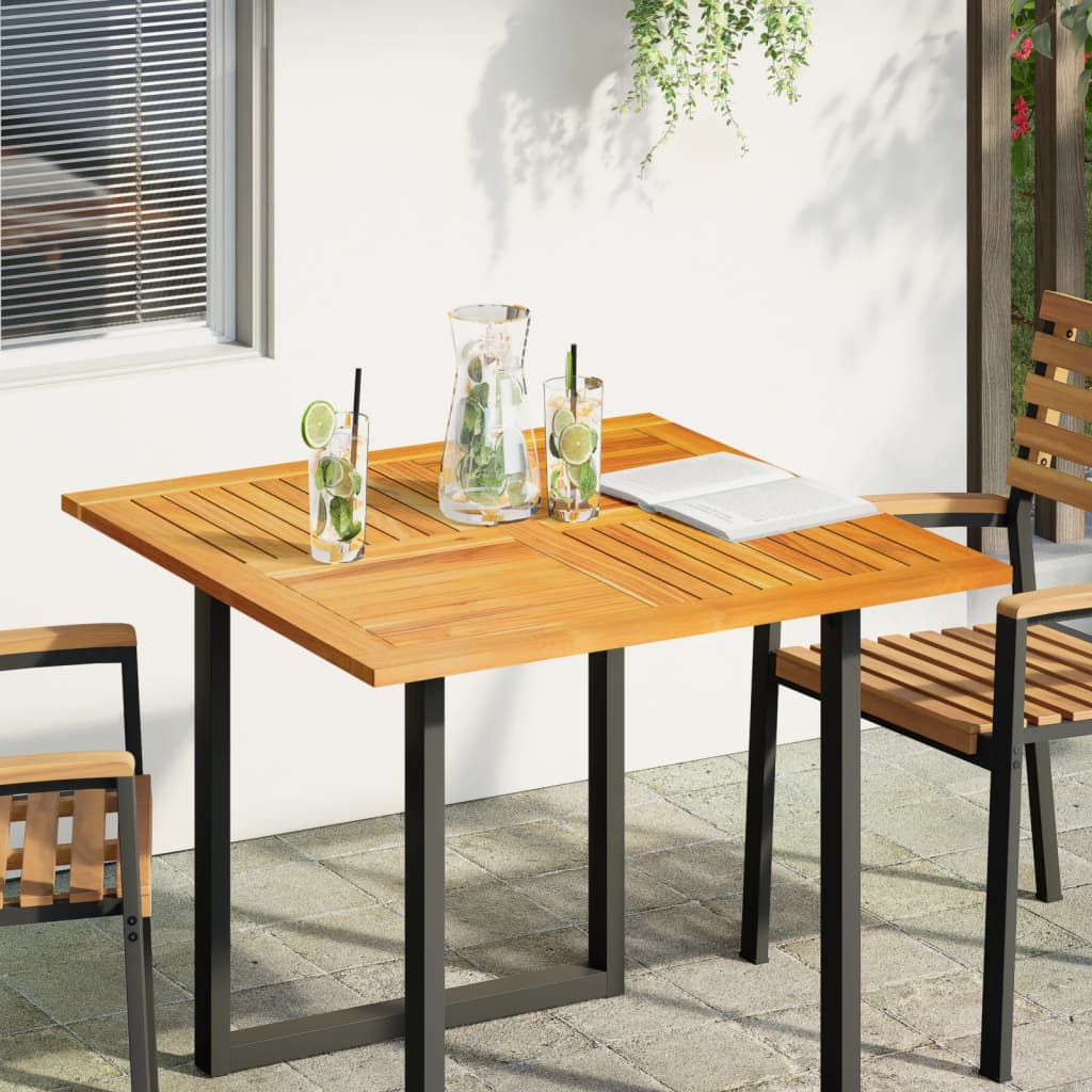 Tablero de mesa cuadrado madera maciza de acacia 40x40x2 cm
