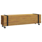 Soporte de TV Marrón 110 x 30 x 30 cm Madera de teca maciza