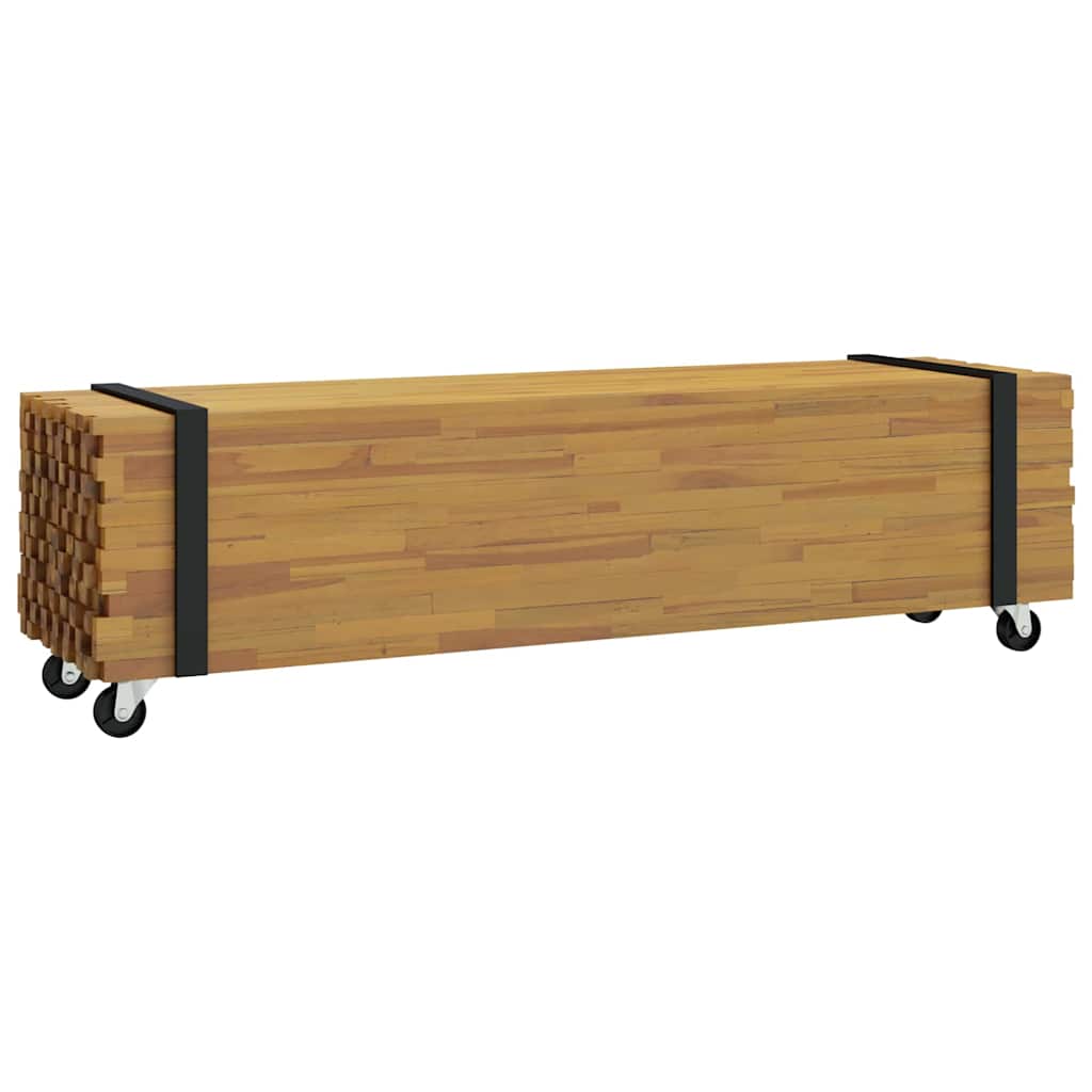 Soporte de TV Marrón 110 x 30 x 30 cm Madera de teca maciza