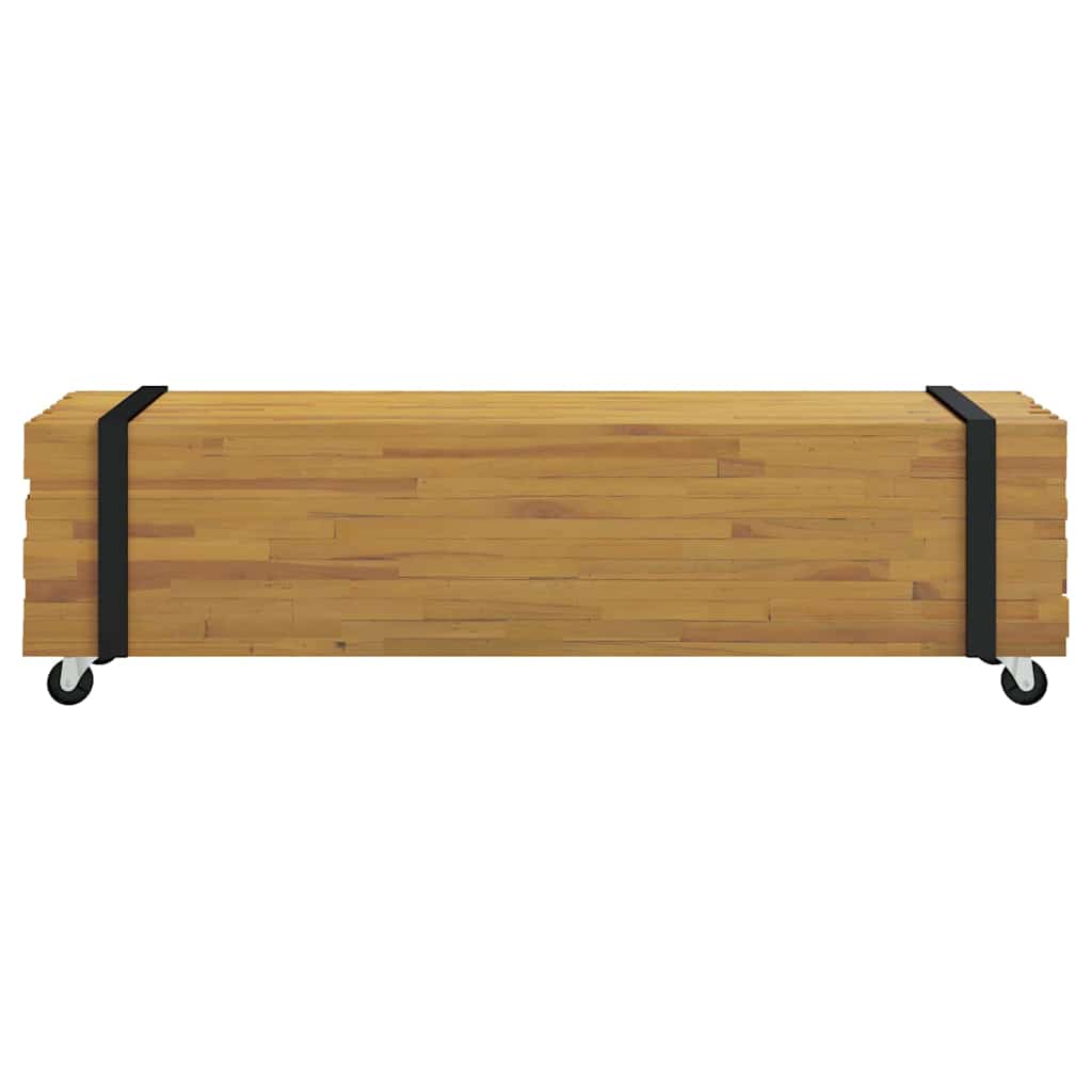 Soporte de TV Marrón 110 x 30 x 30 cm Madera de teca maciza
