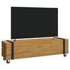 Soporte de TV Marrón 110 x 30 x 30 cm Madera de teca maciza