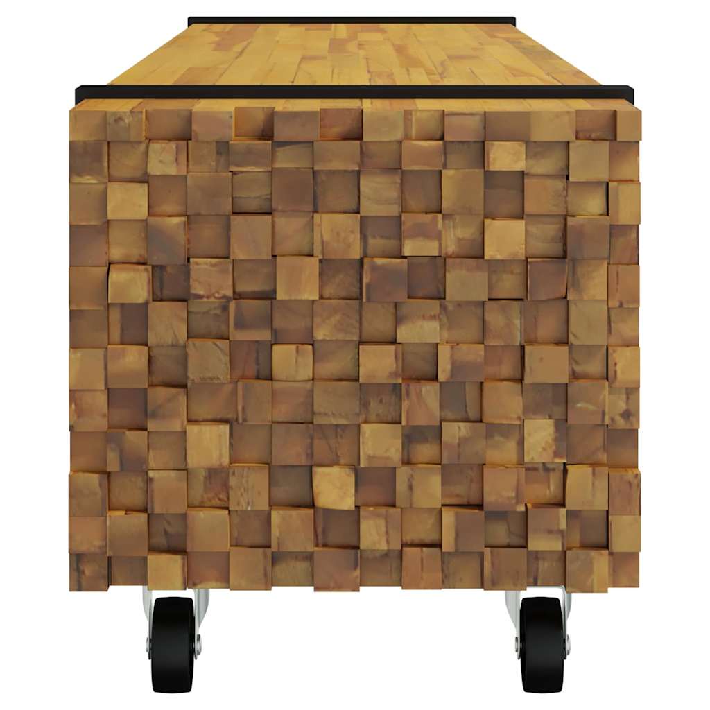 Soporte de TV Marrón 110 x 30 x 30 cm Madera de teca maciza