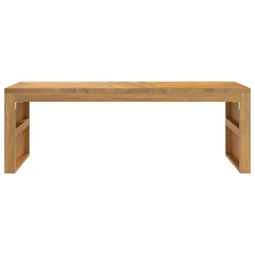 Mesa de centro madera maciza de teca 110x35x38 cm