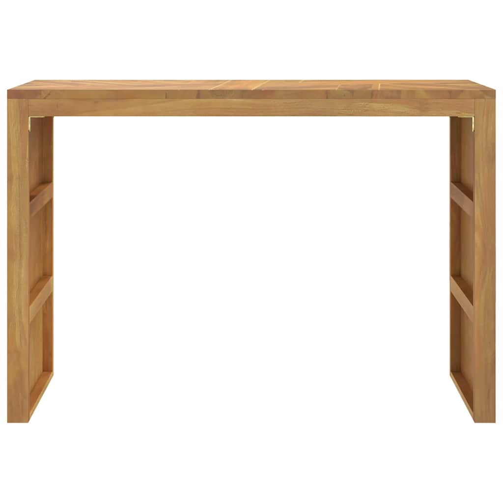 Mesa consola madera maciza de teca 110x35x75 cm