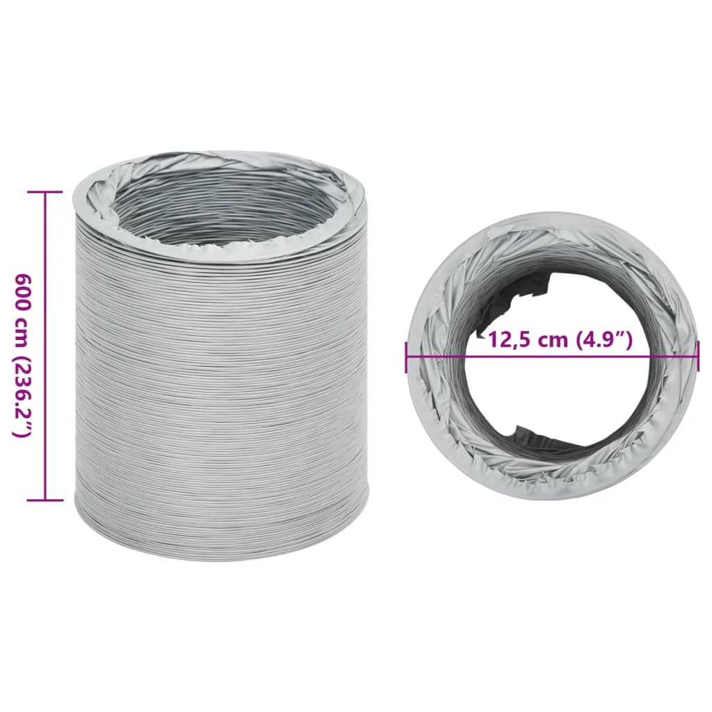 Conducto de escape PVC 6 m 12,5 cm