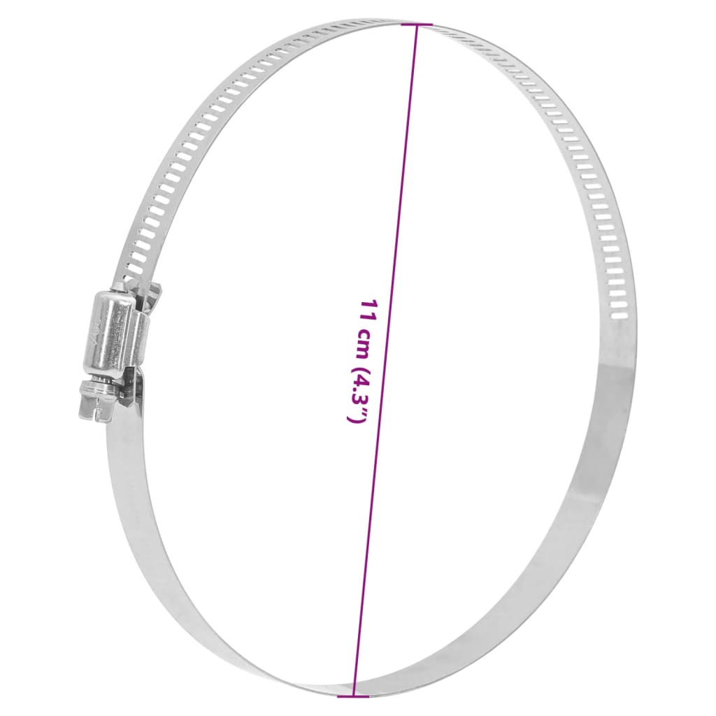 Abrazaderas de manguera 6 uds 91-110 mm acero inoxidable 304