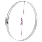 Abrazaderas de manguera 6 uds 91-110 mm acero inoxidable 304